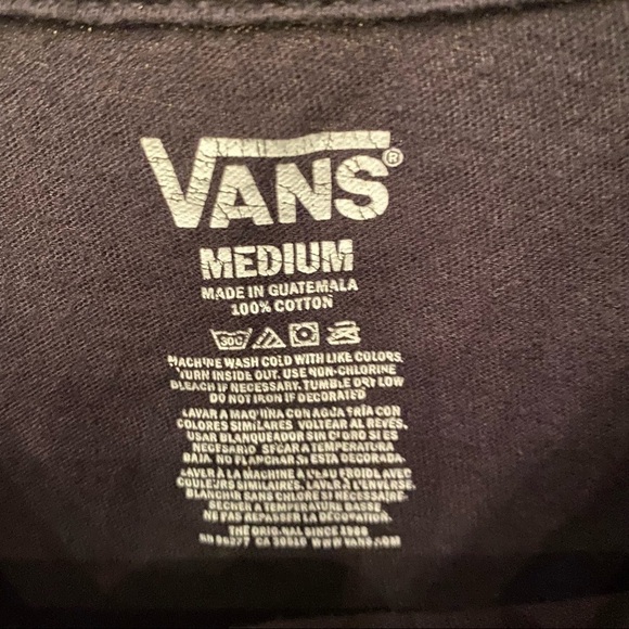 VANS Black Graphic T-Shirt Size Medium - Picture 4 of 4